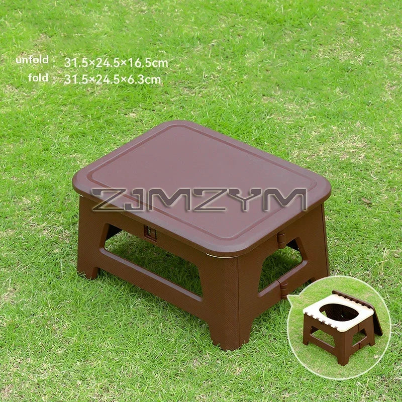 Outdoor Car Toilet Camping Toilet Stool Adult Portable Folding Ladies Travel Emergency Mobile Toilet,변기, 화장실