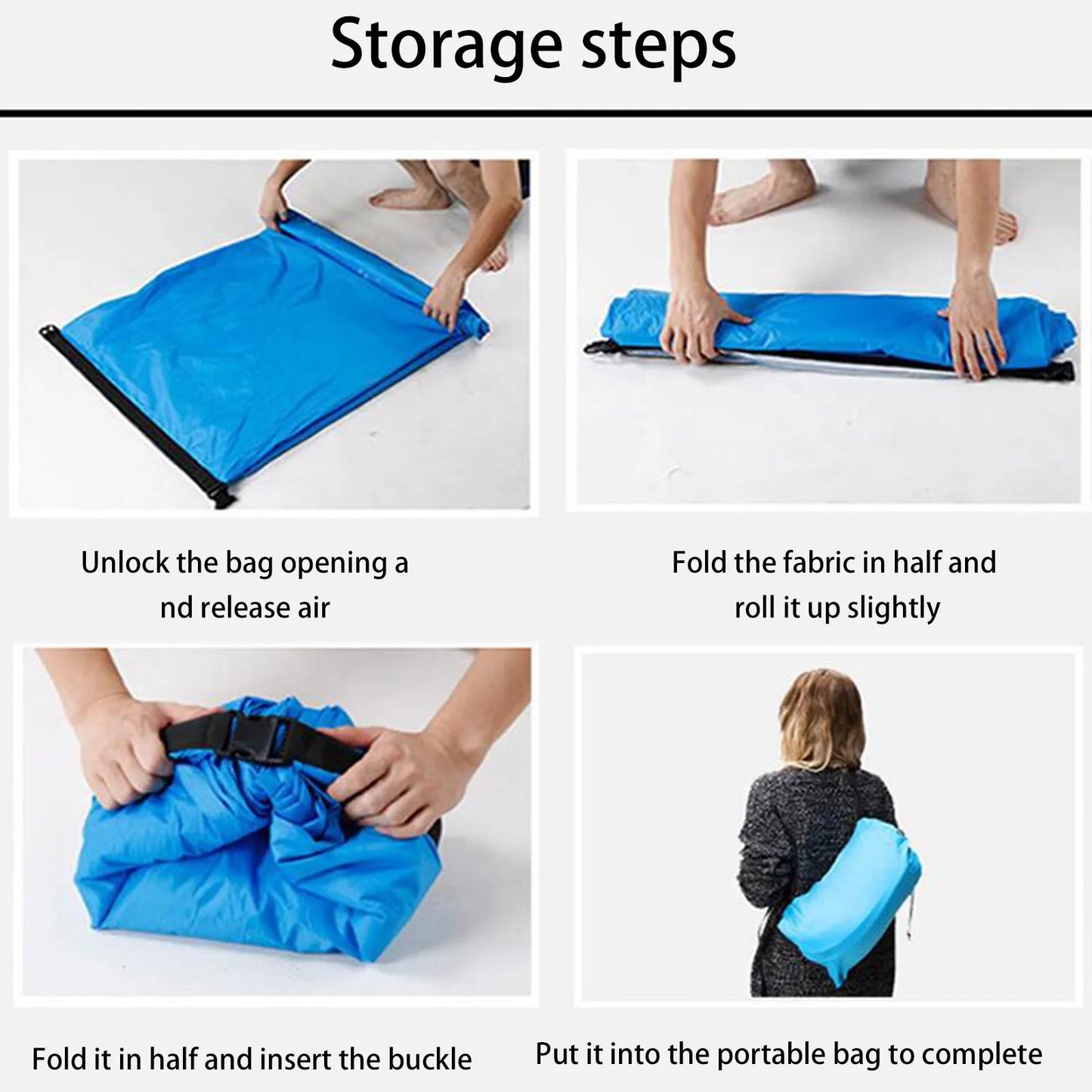 Outdoor Air Lazy Inflatable Sofa Bag Portable Camping Sofa Air Sleeping Bag Lunch Break Mattress Music Festival Concert Recliner