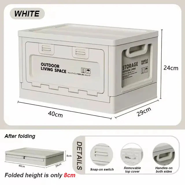 Camping Storage Box, Trunk Organizer, Camping Picnic Camping Box, Car Folding Outdoor Bench and Chopping Board