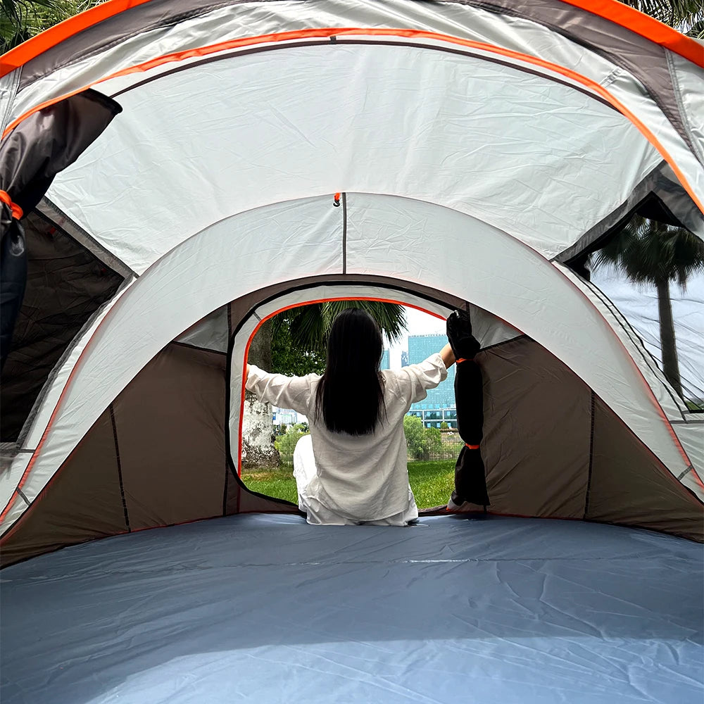 One tent for 3-4 people, camping tent, family tent, travel tent, waterproof and sun protection, suitable for camping and hiking