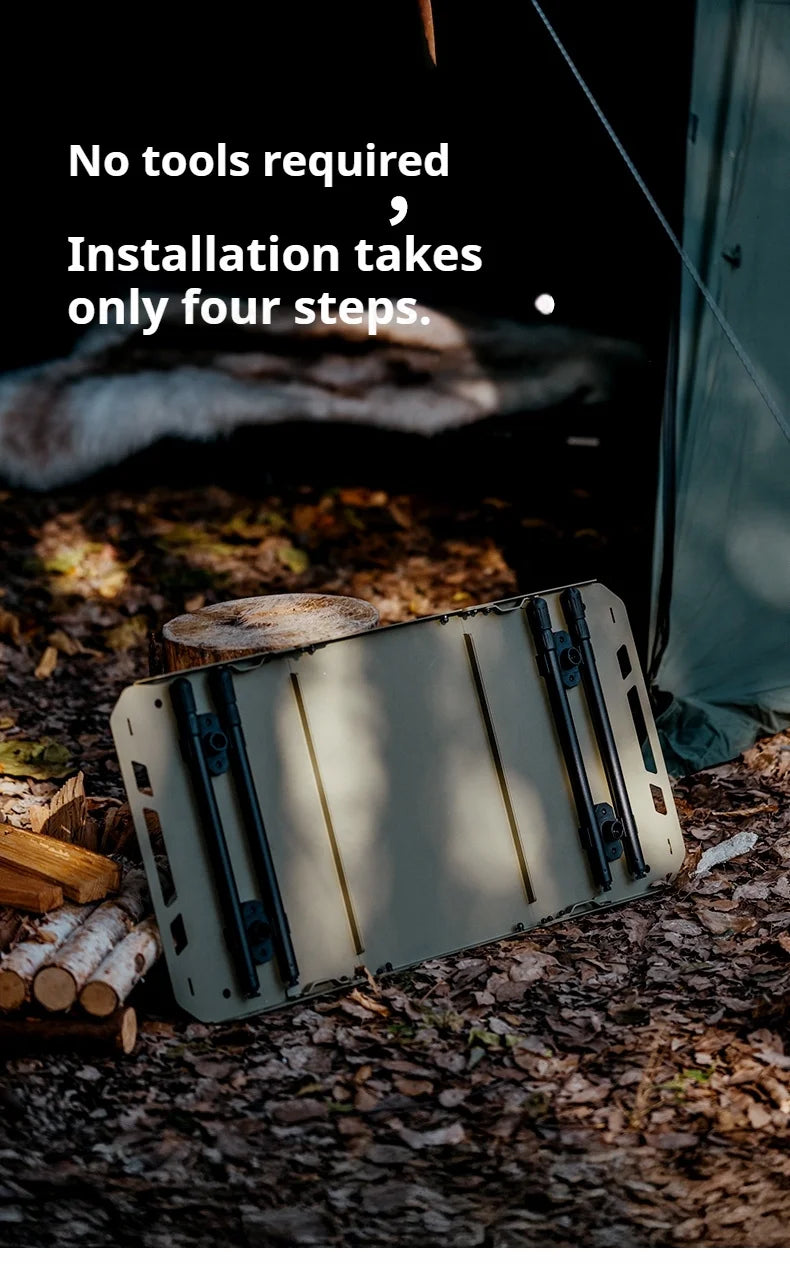 Naturehike Outdoor Igt Table Multifunctional Camping Tactical Table Adjustable Height Picnic Portable Folding Lightweight Table