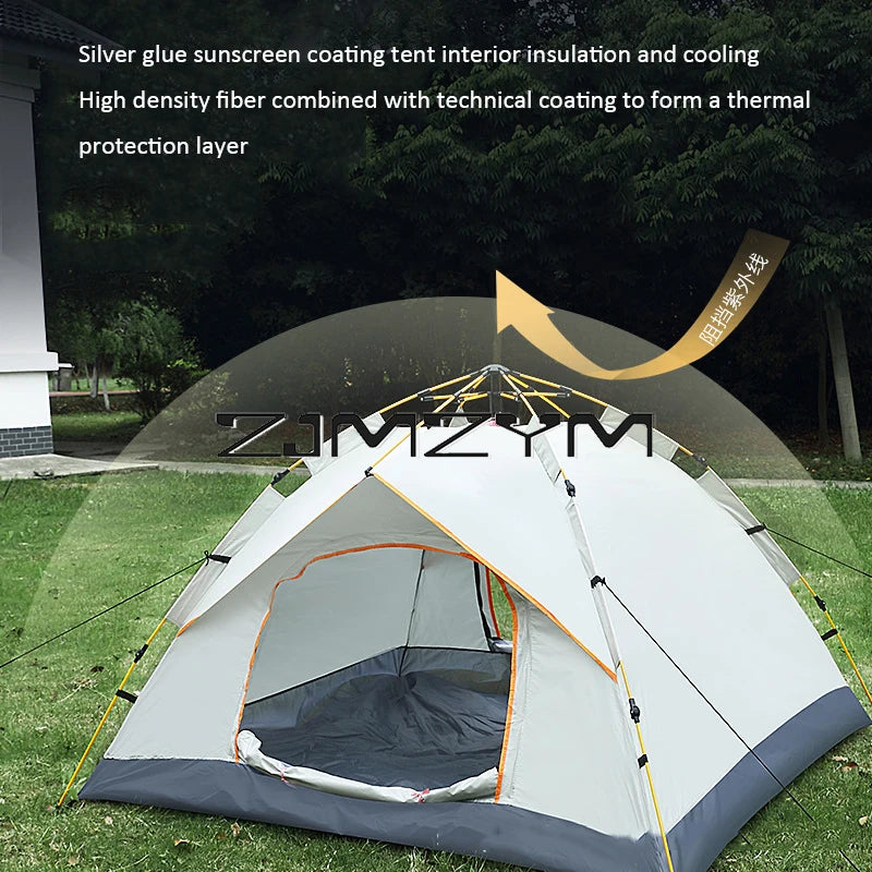 Tent Outdoor Camping Automatic Tent Quick Opening Camping Supplies Fake Double Folding Camping Tent
