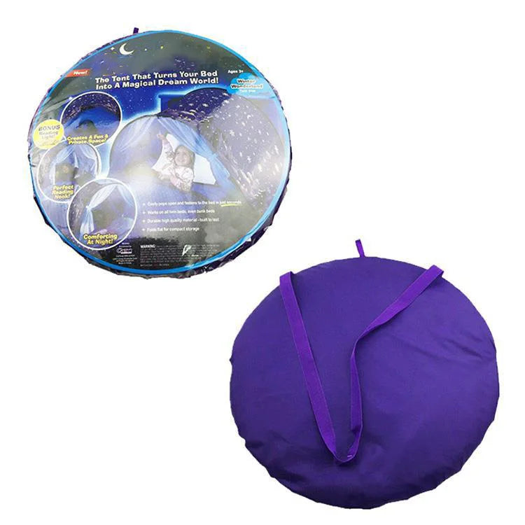 Dream Tent for Kids Bed with Storage Pocket Foldable Kids Tent on Bed Mosquito Net Tent