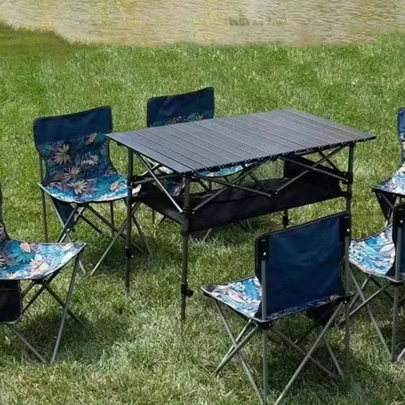 Outdoor Folding Long Table with Easy Carrying Bag Lightweight for Self-Driving Trips Long Table Portable Camping Folding Desk