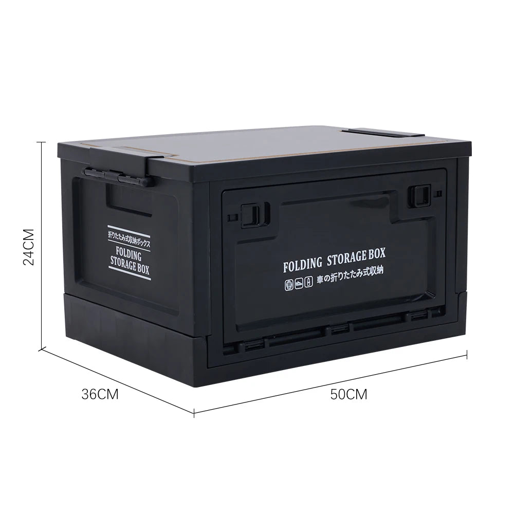 【Breeins】Outdoor Camping Folding Storage Box Thickened Folding Table Camping Storage Table Tableware Storage Camping Equipment