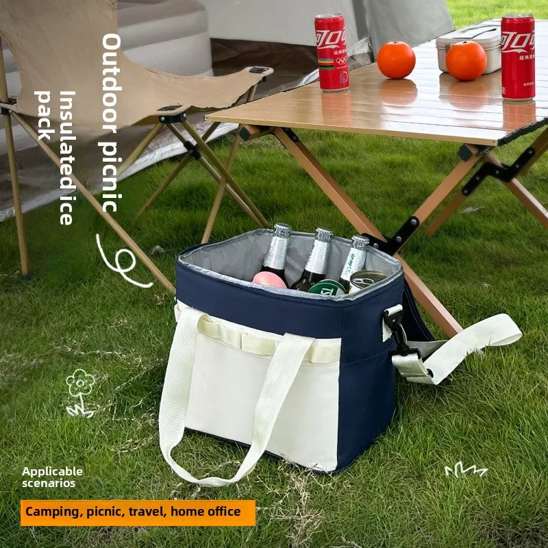 Camping insulation, large capacity picnic, portable outdoor, waterproof, cold insulation, freshness preservation