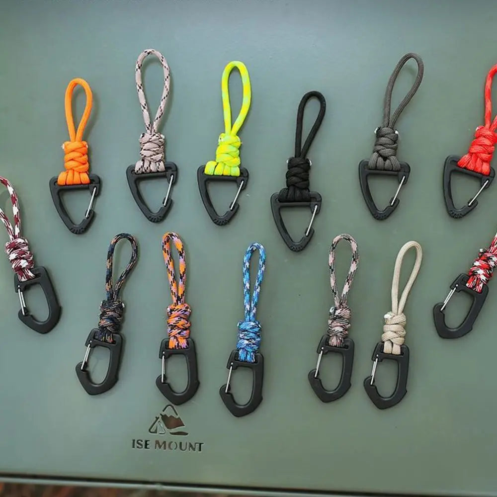 11/19CM Multifunction 7-core Umbrella Rope Weaving Keychain Lanyard paracord Rope Knitting Anti-lost ring buckle Car Tent