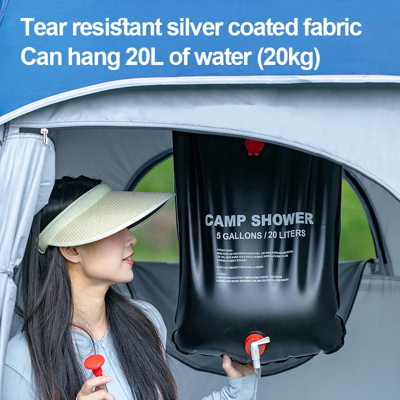 Shower tent  two person outdoor quick opening toilet changing tent privacy waterproof Pop up Instant fishing camping tent