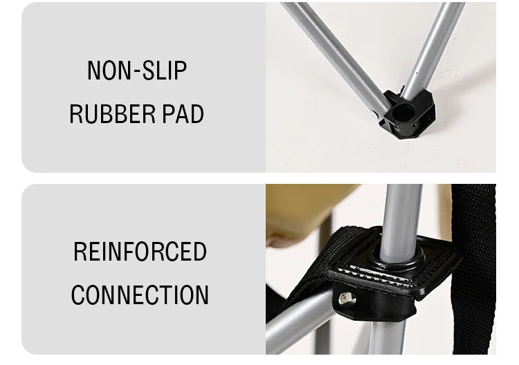 Outdoor Folding Moon Chair Portable Chair Camping Chair Picnic Gear Fishing Small Horse Stool Student Sketching