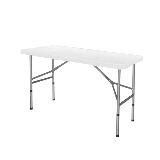 Portable Foldable Table with Handle, Camping Table, Outdoor and Indoor Furniture, Fold-in-Half Utility, Picnic and BBQ Party