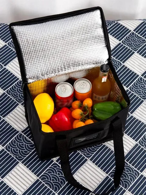 40l Insulated And Refrigerated Bag, Large Capacity Portable Lunch Bag, Zipper Picnic Camping Tin Foil Food Ba