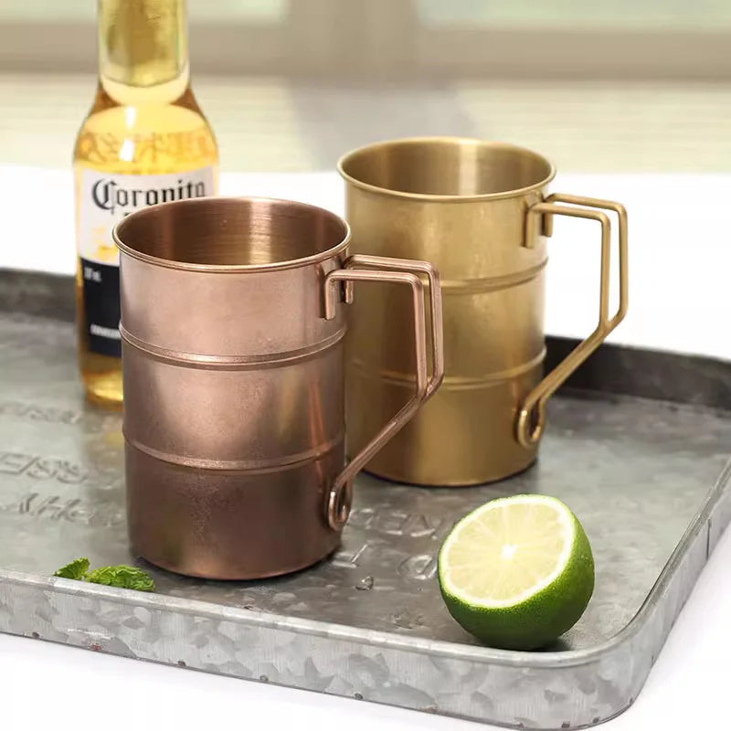 Steel Camping Cup 300ml Retro Camping Travel Coffee Cups