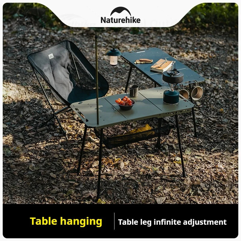 Naturehike Outdoor Igt Table Multifunctional Camping Tactical Table Adjustable Height Picnic Portable Folding Lightweight Table