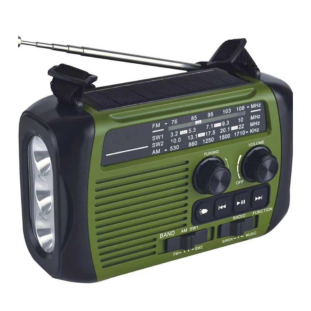 For Outdoor Adventures Camping Radio AM FM Radio Disaster Kit As Show Compact Solar Charging Device Camping Gear