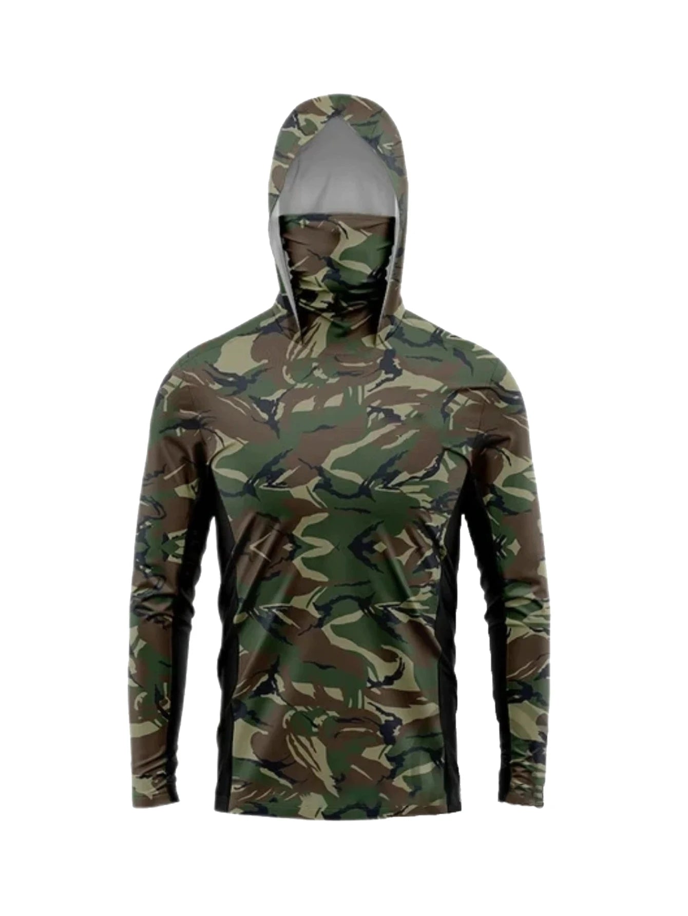 Summer Long Sleeve Shirts Quick Dry Uv Protection Clothing Hoodied Mask Uv Fishing Tops Sportswear