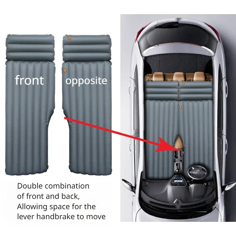 Car Inflatable Mattress Universal Car Air Inflatable Travel Mattress Bed Copilot Car Air Cushion Bed Rear Seat Air Cushion Mat