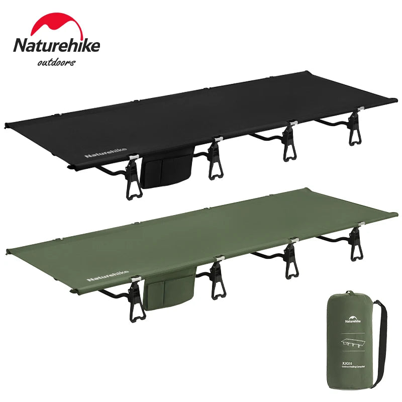 Naturehike Camping Cot Portable Folding Bed Outdoor Ultralight Compact Tent Sleeping Bed for Camping Travel Backpacking Hiking