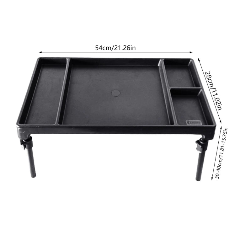 Outdoor Folding Table with Extendable Legs Portable Picnics Desk Camping Tables Carps Coarse Terminals Tackle Desk Enduring