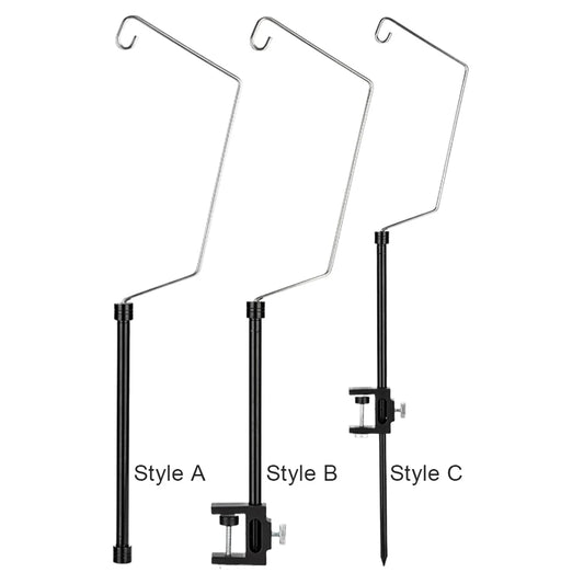 Portable Lamp Bracket Aluminum Alloy IGT Table Lantern Hanger Multifunctional Desktop Light Stand for Outdoor Garden BBQ