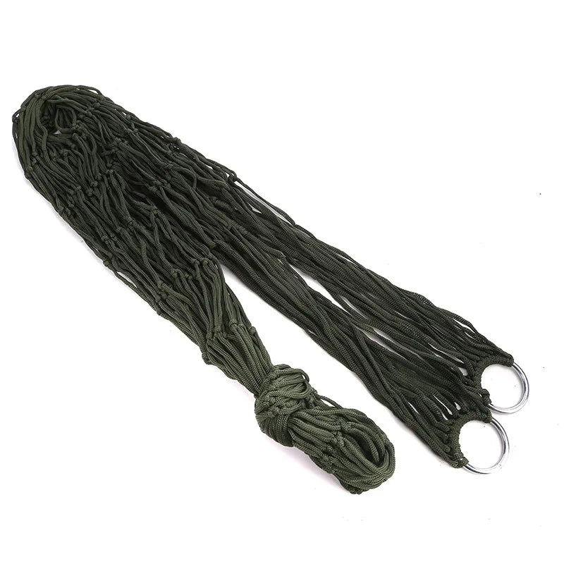 2025 Portable Outdoor Sport Hammock, Camping Hammock Mesh Net for Garden Beach Yard Travel Swing Hanging Bed