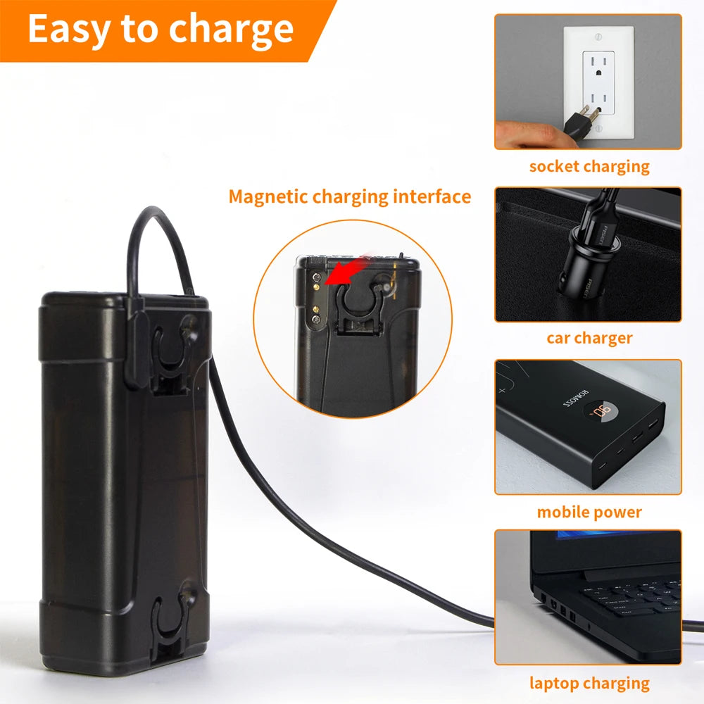 Camping Shower Rechargeable Electric Outdoor Waterproof Portable Shower Pump Kit for Hiking Beach Travel Car Pet Washing