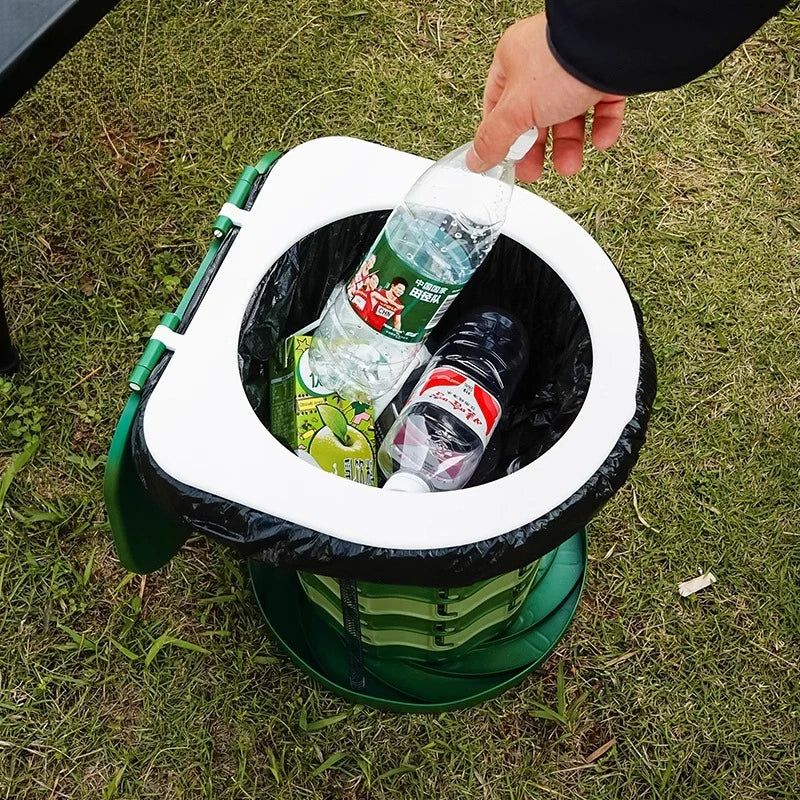 Ultra-Light Foldable Camping Toilet – Portable Outdoor Toilet for RV, Hiking, Emergency, Multi-Function As Stool