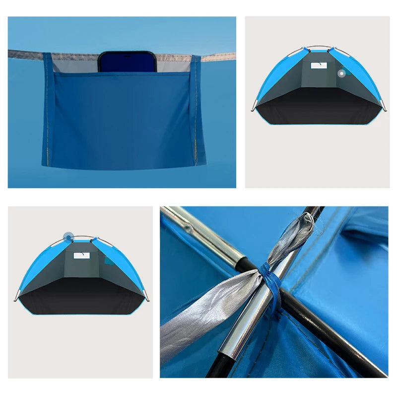 Outdoor shade tent Sunshade for Fishing Picnic Beach Park Sun Shelters UV-protective Tourist Ultralight Awning Camping Tent