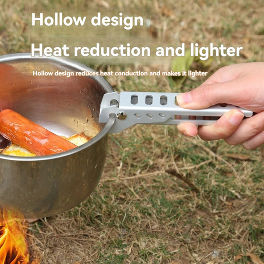 Camping Hiking Anti-scald Pan Clamp Pan Bowl Gripper Outdoor Pot Clip Picnic Tableware Accessories Camping Barbecue Cookware
