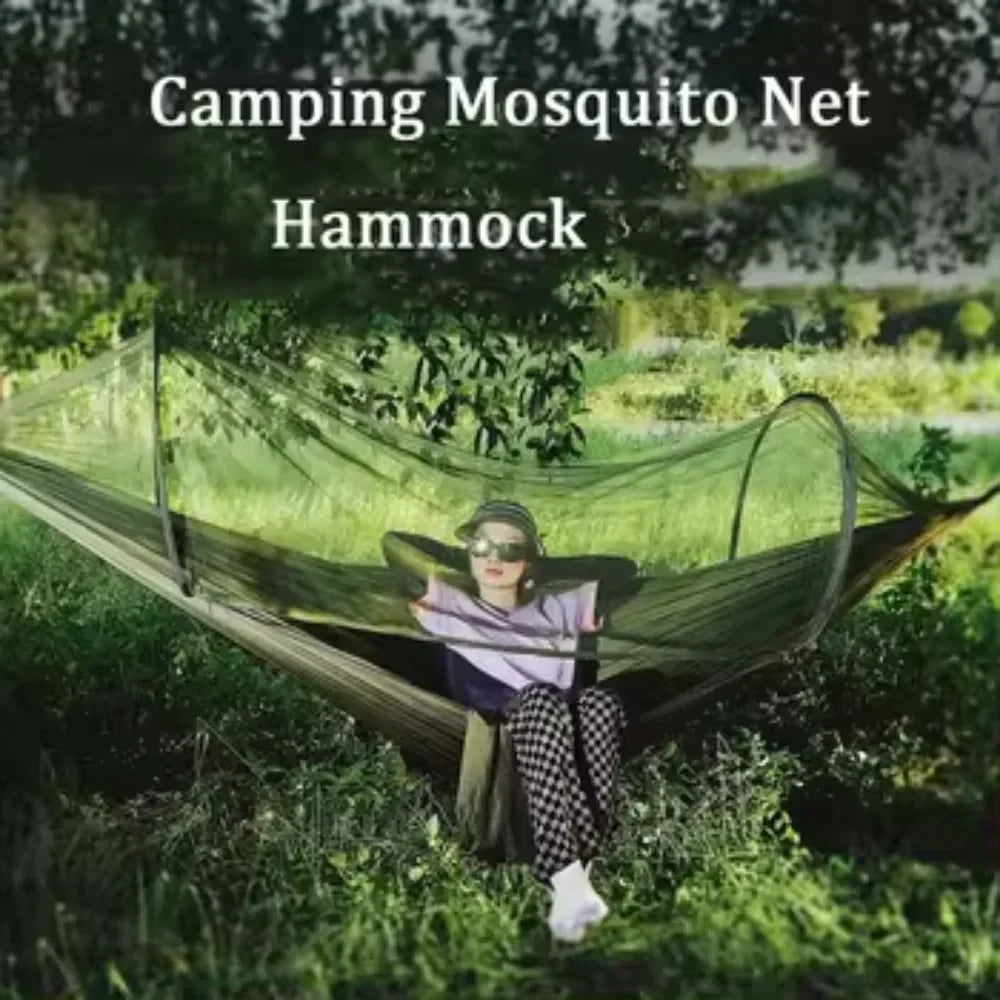 Hammock Tent Camping Suspension Mosquito Net Hammock Mosquito Proof Cloth Outdoor Portable Stable Camping Picnic Swing Hammock
