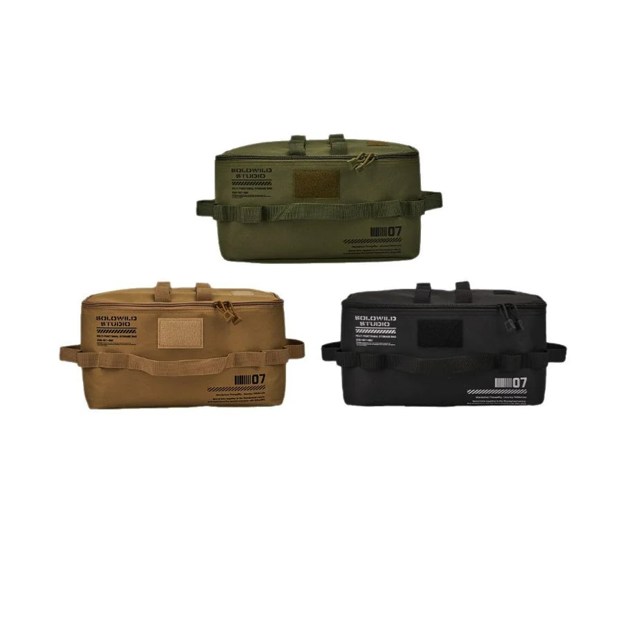 Cross-border Multi-functional Outdoor Camping Large Capacity, Camping Equipment Storage Bag,  Tableware Tools, Gas Tank Sundries