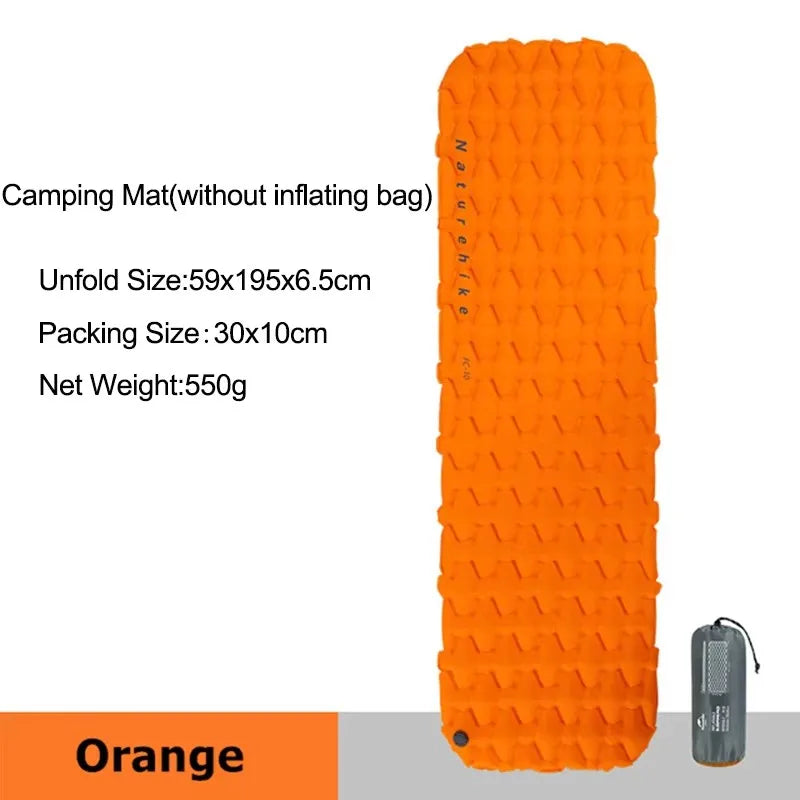 Naturehike Camping Inflatable Mattress Bed Outdoor Air Mattress Folding Tourism Mat Folding Mattress and bag