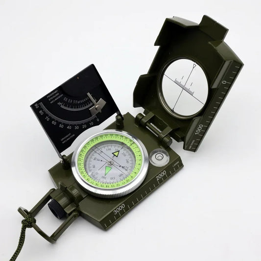 Outdoor Compass American Multifunctional Military Grade Level Gradient Luminous Compass Survival Gear Survival Outdoor Survival