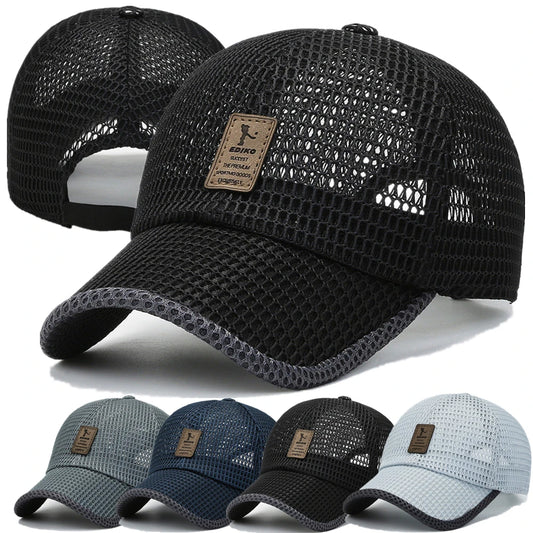 Unisex Summer Trucker Hat Men Simple Design Baseball Cap Outdoor Sport Fishing Hat