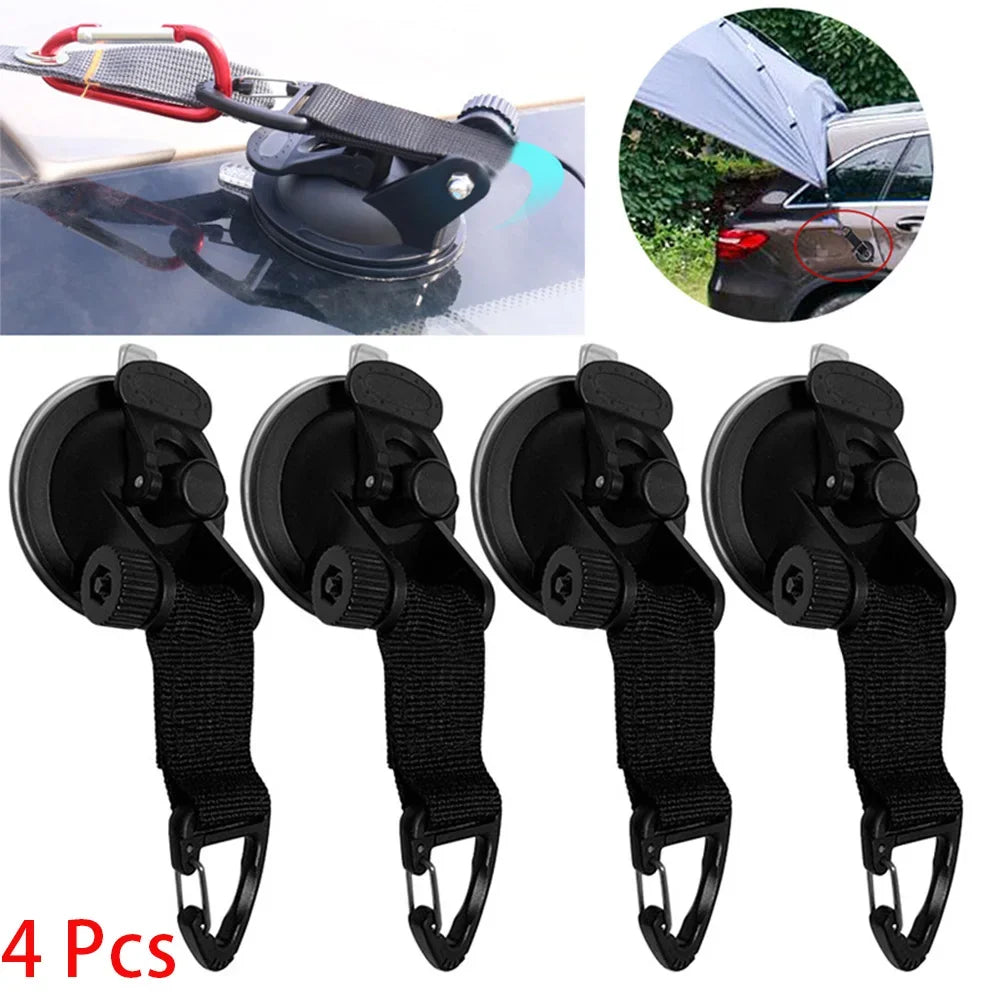 2/4ps Car tent suction cup/outdoor camping tent suction cup hook, multifunctional suction cup car tent sunshade suction cup hook