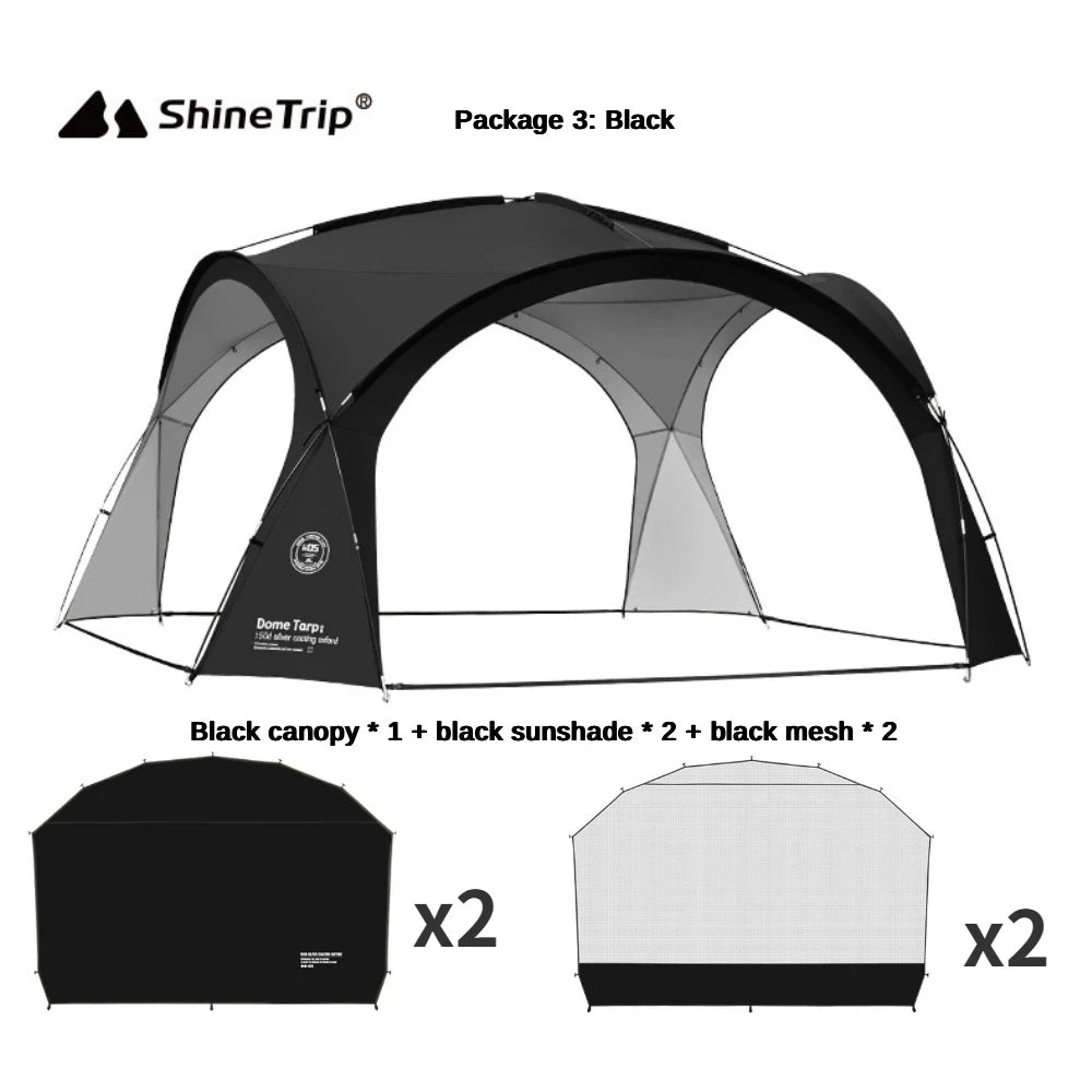 Camping Dome Tents for Outdoor, Tarp or Accessory, Big Canopy, Beach Awning, Waterproof Picnic Tent, 8-10 Persons