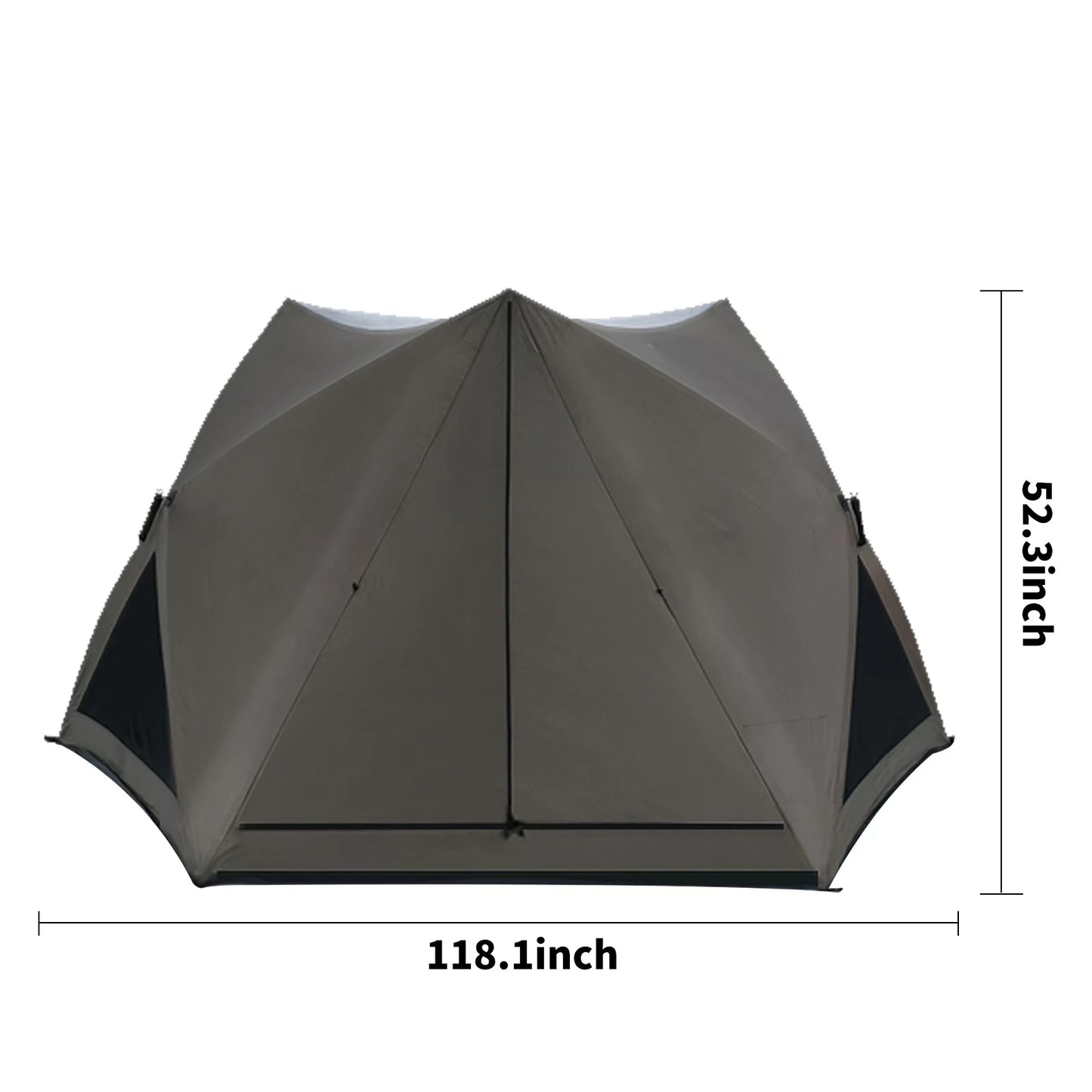 2024Seaside beach park quick-open tent outdoor portable folding camping tent equipped with full sunshade and rainproof