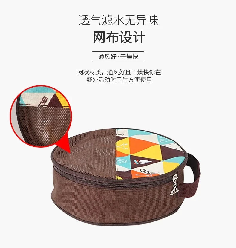 Camp Cooking Portable Dining Plate Set of 17/22 Outdoor Camping Tableware Self driving BBQ Plate Home Soup Pot Bowl Plate Set