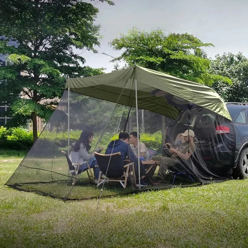 Outdoors Camping Car Tent Mosquito Prevention Mesh Bed Canopy Sunshade Folding Quick Installation Professional Camping Tents