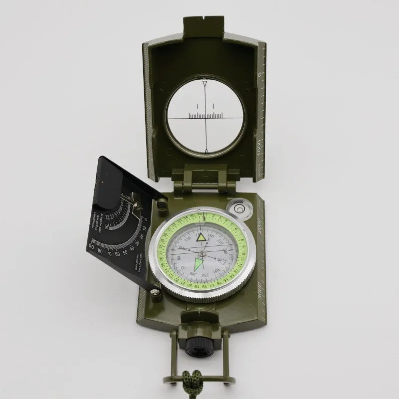 Outdoor Compass American Multifunctional Military Grade Level Gradient Luminous Compass Survival Gear Survival Outdoor Survival