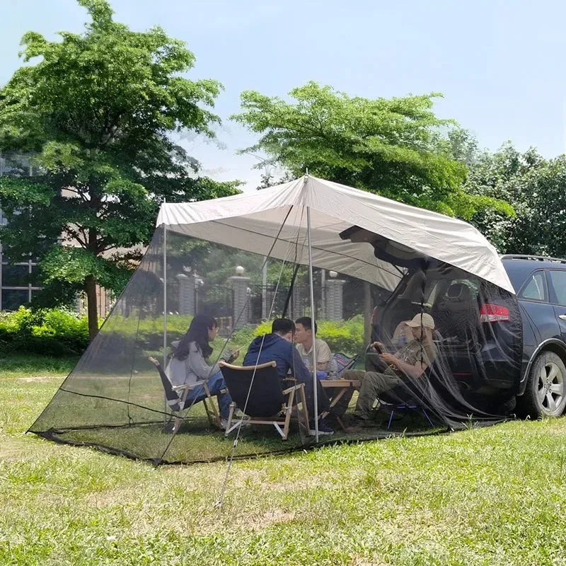 Outdoors Camping Car Tent Mosquito Prevention Mesh Bed Canopy Sunshade Folding Quick Installation Professional Camping Tents