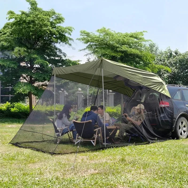 Outdoors Camping Car Tent Mosquito Prevention Mesh Bed Canopy Sunshade Folding Quick Installation Professional Camping Tents