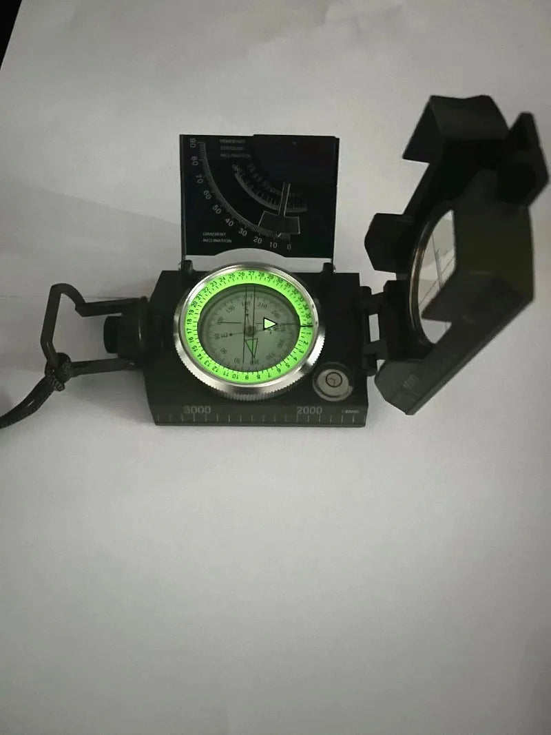 Outdoor Compass American Multifunctional Military Grade Level Gradient Luminous Compass Survival Gear Survival Outdoor Survival