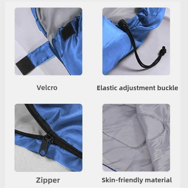 Camping Envelope Sleeping Bag Winter Outdoor Camping Adult Sleeping Bag Travel Mountaineering Dirty Sleeping Bag Portable