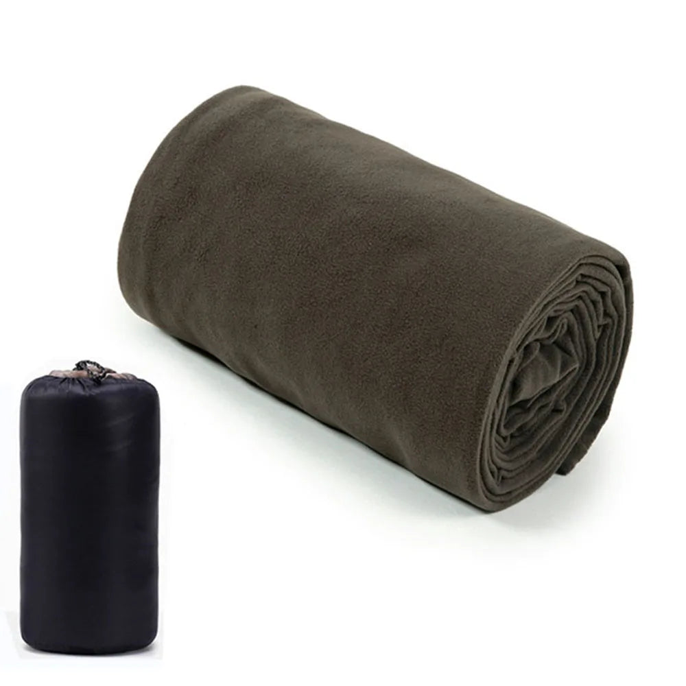 Outdoor fleece sleeping bag 180x80cm single down sleeping bag inner lining warm sleeping bag outdoor camping and travel supplies