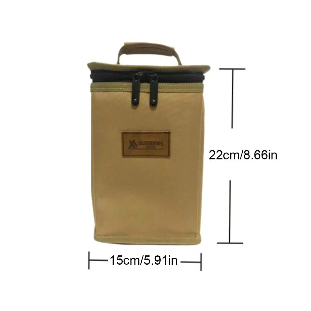 Outdoor Camping Storage Bags for 250g Cassette Furnace Gas Cylinders Organizer Bags Picnic Camp Propane Stove Utensils Handbags