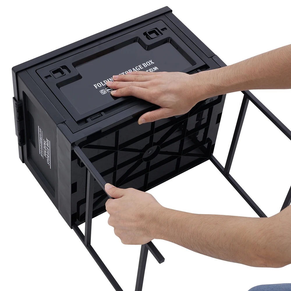 【Breeins】Outdoor Camping Folding Storage Box Thickened Folding Table Camping Storage Table Tableware Storage Camping Equipment