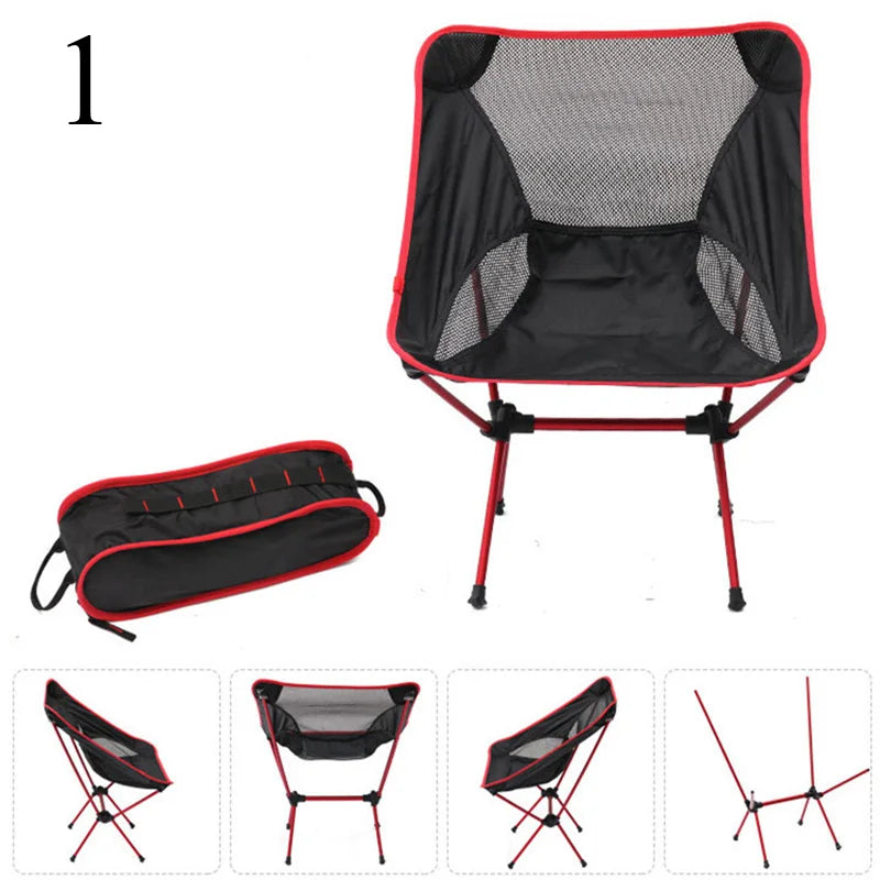 Outdoor Camping Chair Garden Beach Hiking Picnic Seat Portable Detachable Folding Fishing Chair Ultralight Camping Tools