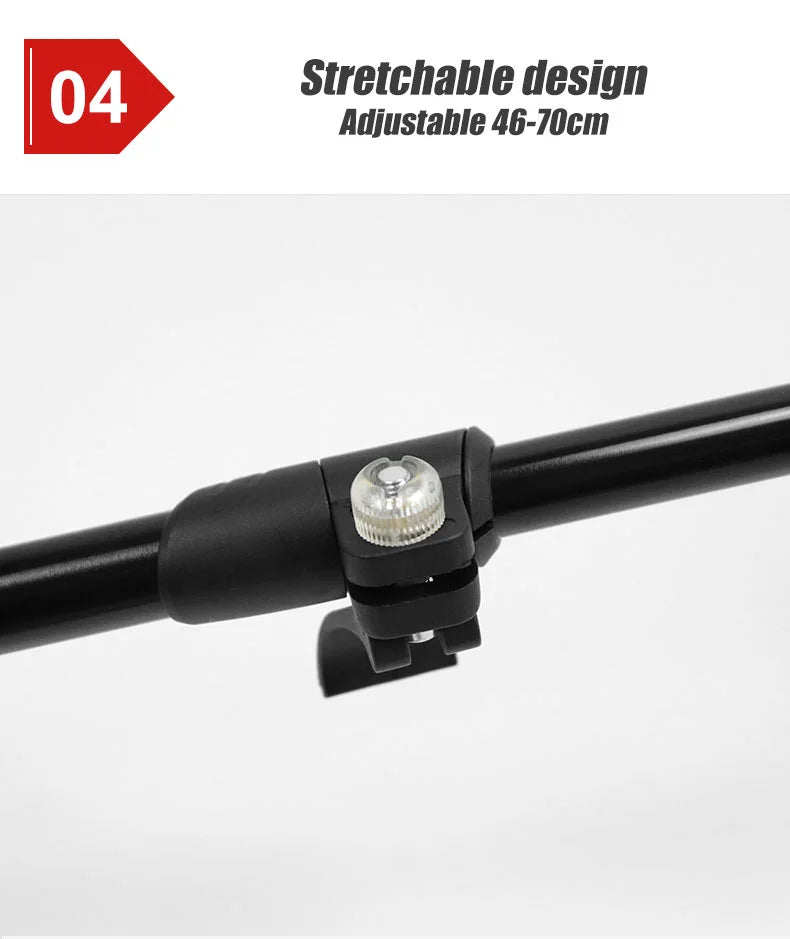 WESTTUNE Universal Camping Chair Foot Rest Folding Attachable Footrest Lightweight Footstool for Outdoor Fishing Beach Hiking