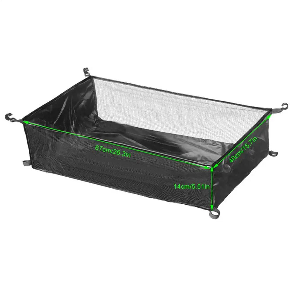 Under Table Storage Camping Storage Basket For Outdoor Camping Table Portable Mesh Pouch Under Table Hangable Storage Mesh Pouch
