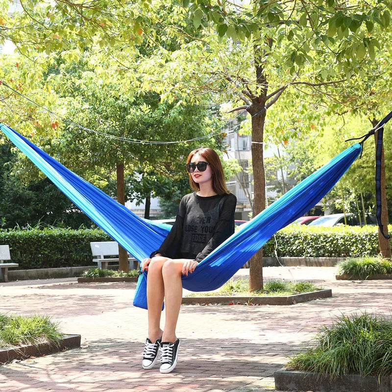 Essential summer camping hammock, single person anti rollover camping, school park, leisure swing, outdoor cradle